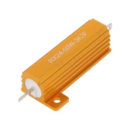 Rezistor Bobinat cu Radiator 3,3kΩ 50W | Electronic-mag.ro | Componente Electronice