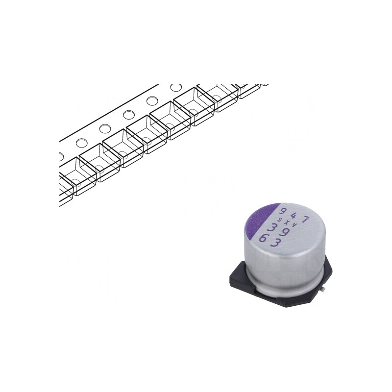 Condensator polimeric 39uF 63V SMD | Electronic-mag.ro | Componente Electronice Condensator polimeric 39uF 63V SMD | Electronic-mag.ro | Componente Electronice