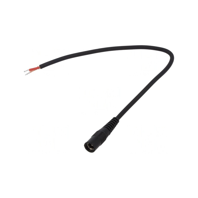 Cablu Alimentare DC 5.5/2.5 0.25m Negru | Electronic-mag.ro | Componente Electronice
