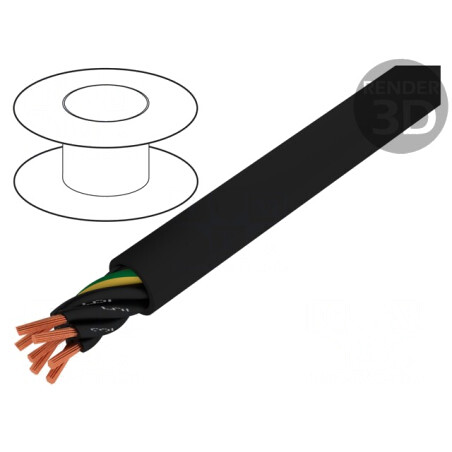 Cablu Electric Neecranat JZ-600 7x0.5mm² Negru | Electronic-mag.ro | Componente Electronice
