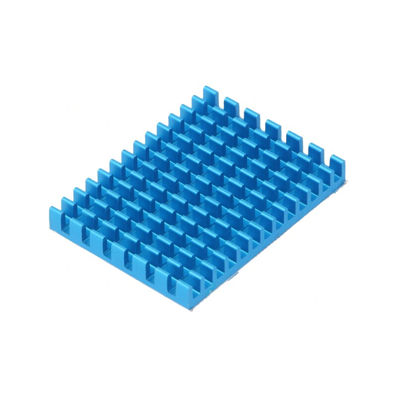Radiator albastru cu aripioare pentru Raspberry Pi 40mm | Electronic-mag.ro | Componente Electronice