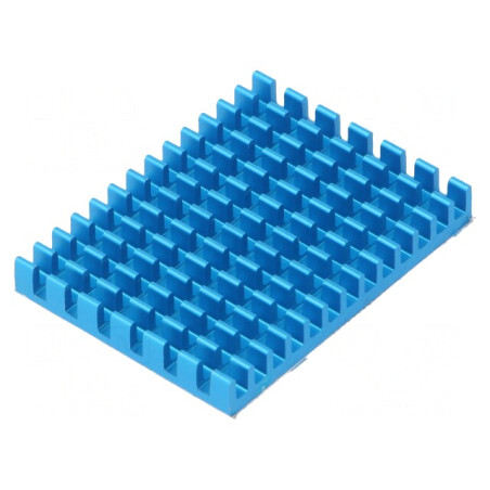 Radiator albastru cu aripioare pentru Raspberry Pi 40mm | Electronic-mag.ro | Componente Electronice