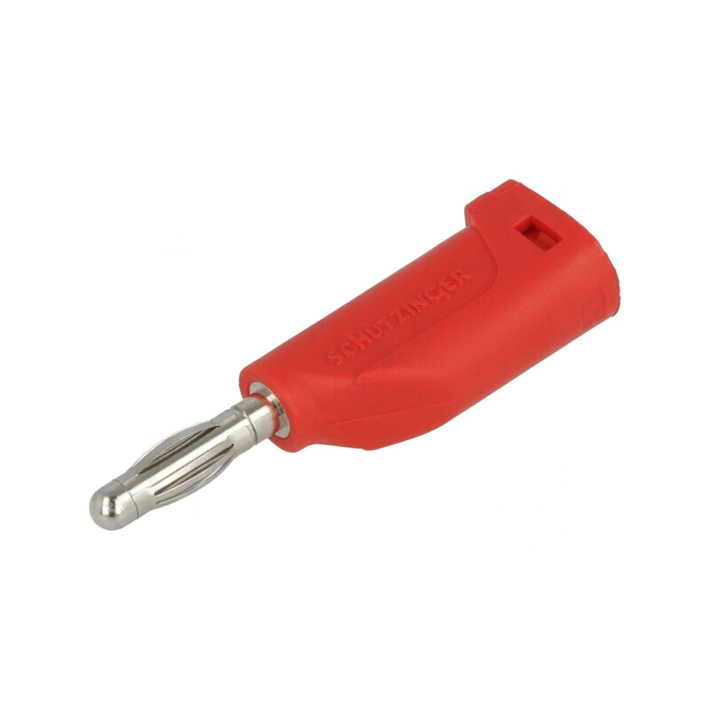 Mufă Banană 4mm 16A Roșie pentru Cablu 4mm | Electronic-mag.ro | Componente Electronice