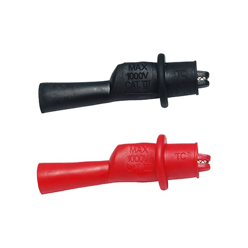 Set 2 Borne Crocodil 1kVDC 54mm Negru/Roșu | Electronic-mag.ro | Componente Electronice