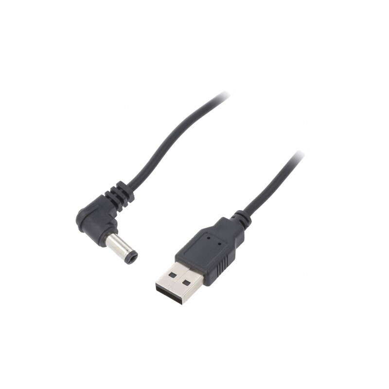 Cablu USB A la DC 5.5/2.1 Negru 1m | Electronic-mag.ro | Componente Electronice Cablu USB A la DC 5.5/2.1 Negru 1m | Electronic-mag.ro | Componente Electronice
