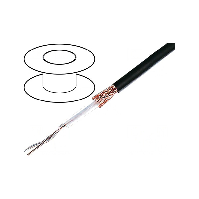 Cablu Coaxial RG62AU PVC Negru 6.2mm | Electronic-mag.ro | Componente Electronice