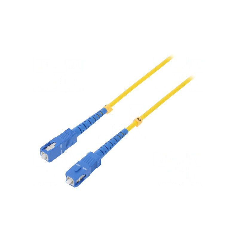 Patch Cord Fibra Optica SC/UPC 0.5m Galben LSZH | Electronic-mag.ro | Componente Electronice