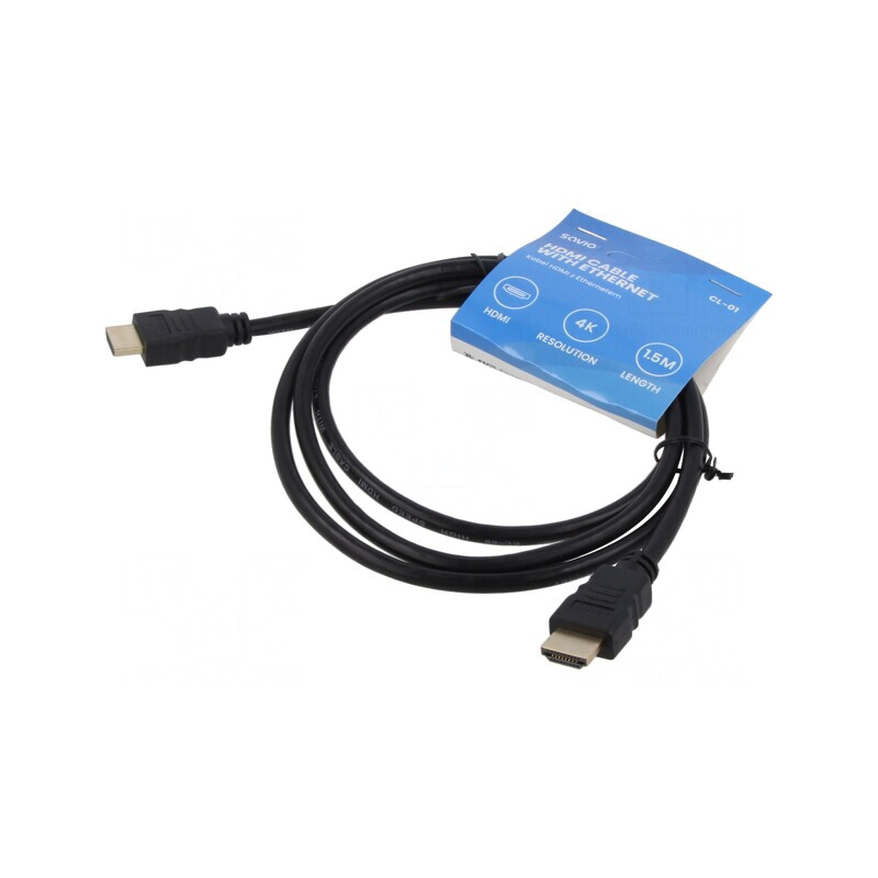 Cablu HDMI 1.4, 1.5m, Negru | Electronic-mag.ro | Componente Electronice