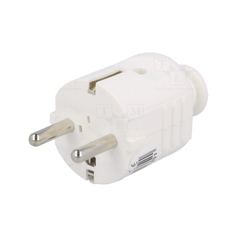 Conector Alimentare AC 230V 16A Alb 3 Pin | Electronic-mag.ro | Componente Electronice