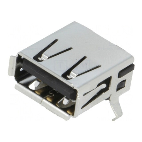 Soclu USB A THT 90° pentru PCB | Electronic-mag.ro | Componente Electronice
