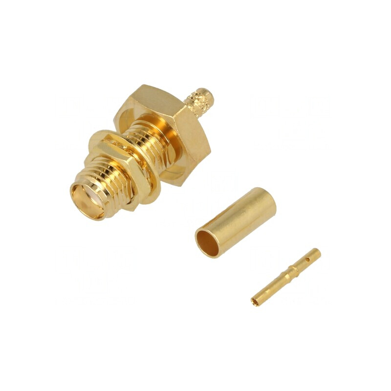 Soclu SMA Mamă Crimpare Aurit PTFE LMR100/RG174/RG316 | Electronic-mag.ro | Componente Electronice Soclu SMA Mamă Crimpare Aurit PTFE LMR100/RG174/RG316 | Electronic-mag.ro | Componente Electronice