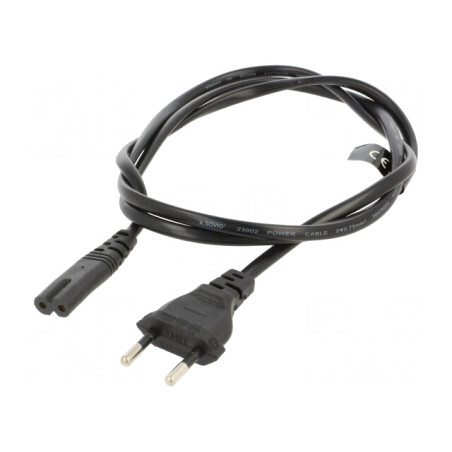 Cablu Alimentare IEC C7 Negru 1,2m | Electronic-mag.ro | Componente Electronice