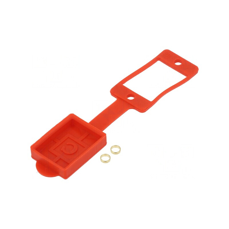 Garnitură Soclu cu Capac Plat Roșie 29mm | Electronic-mag.ro | Componente Electronice
