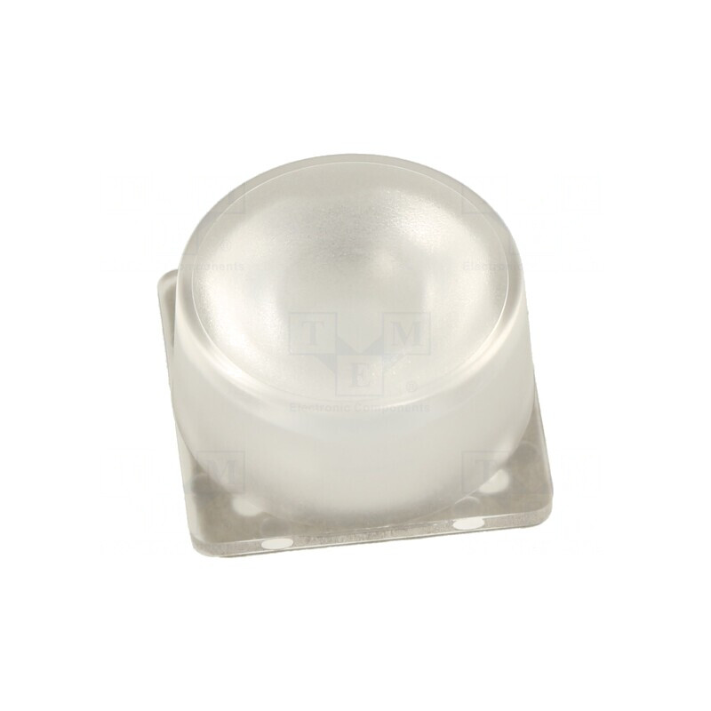 Lentilă LED pătrată plexiglass PMMA 37-53° H 11,8mm | Electronic-mag.ro | Componente Electronice