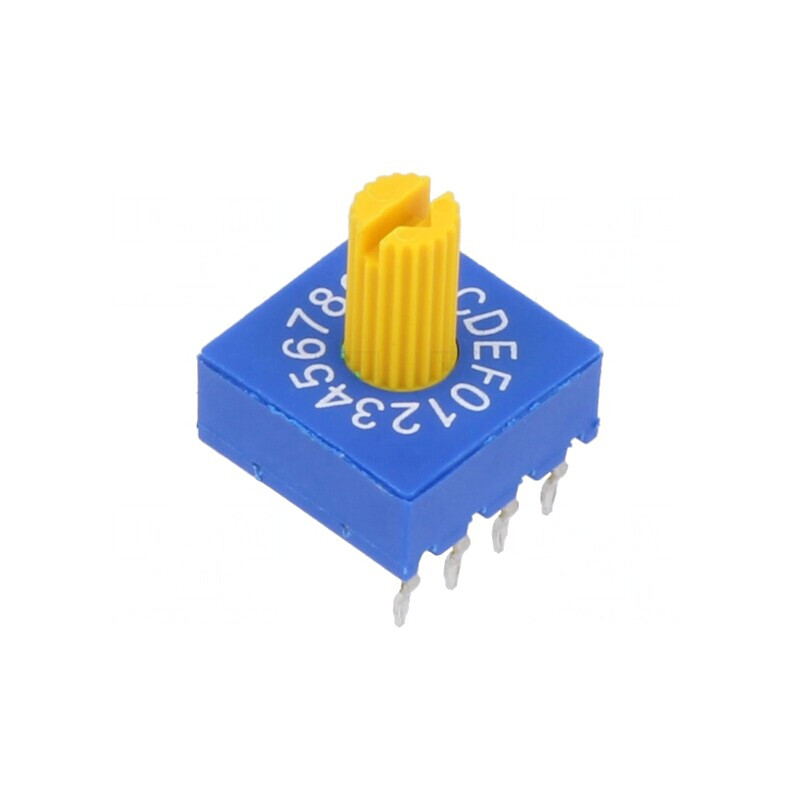 Întrerupător codificare HEX/BCD 16 poziții THT | Electronic-mag.ro | Componente Electronice