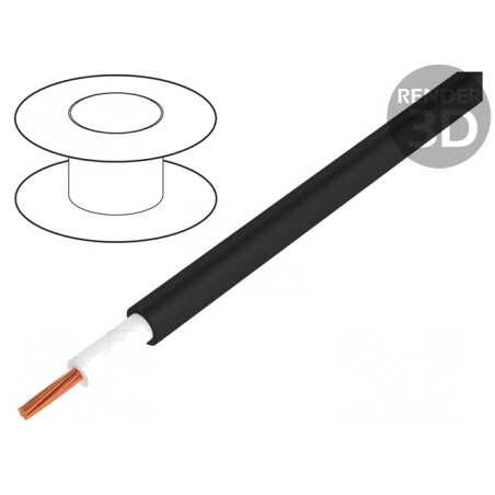 Cablu electric 1x1mm2 OFC negru PVC izolație dublă | Electronic-mag.ro | Componente Electronice