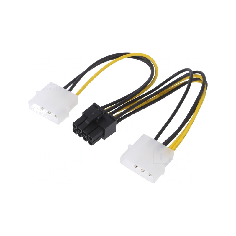 Cablu Alimentare Molex la PCIe 8pin 0,15m | Electronic-mag.ro | Componente Electronice Cablu Alimentare Molex la PCIe 8pin 0,15m | Electronic-mag.ro | Componente Electronice