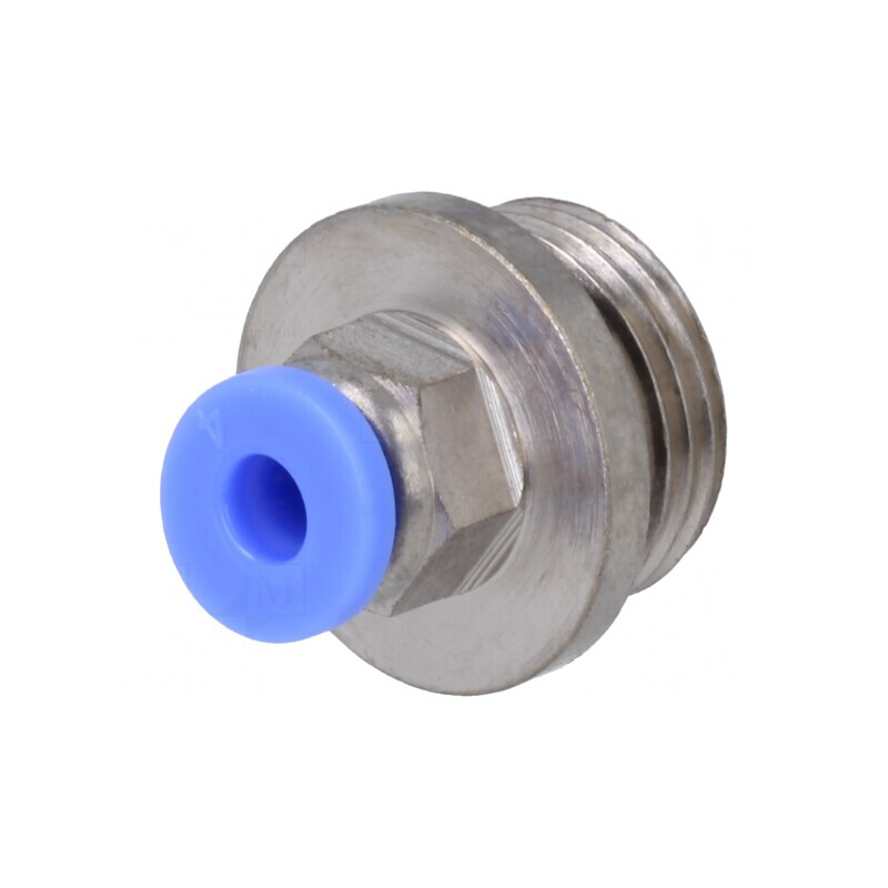 Racord Push-in Simplu Alamă Nichelată 15bar BLUELINE | Electronic-mag.ro | Componente Electronice