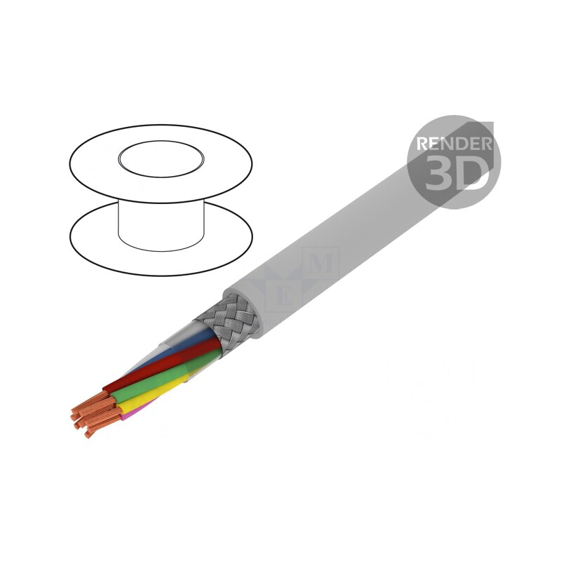 Cablu Ecranat BiT LiYCY 8x0,5mm2 | Electronic-mag.ro | Componente Electronice