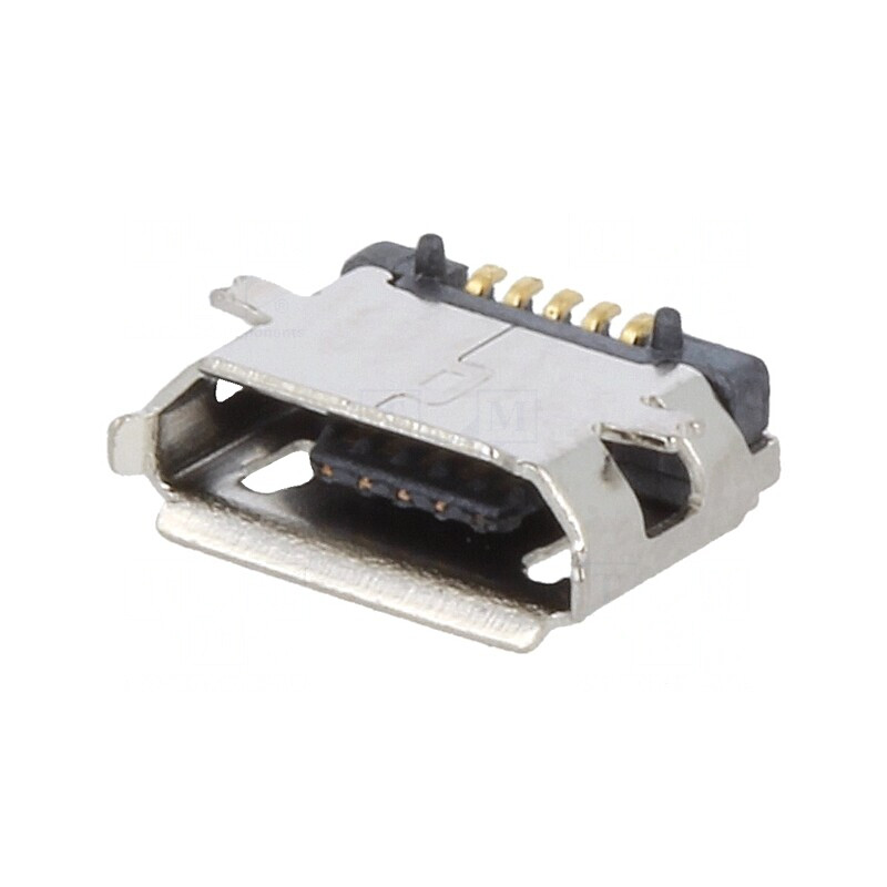 Soclu USB Micro B PCB SMT 5 pini Orizontal USB 2.0 | Electronic-mag.ro | Componente Electronice