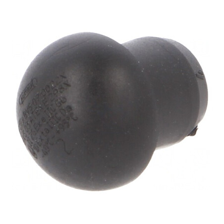 Capac de protecție PG13,5 negru elastomer cu filet PG | Electronic-mag.ro | Componente Electronice
