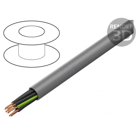 Cablu Cu Litat Gri 8x0.5mm² 300V/500V Neecranat | Electronic-mag.ro | Componente Electronice