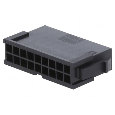 MicroFit 3.0 Plug Panel Mount 18 Circuit | Electronic-mag.ro | Componente Electronice