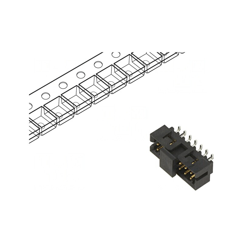 Conector PCB Milli-Grid 2mm pentru Cablu | Electronic-mag.ro | Componente Electronice