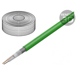 Cablu Microfon Verde OFC 2x0,35mm² | Electronic-mag.ro | Componente Electronice
