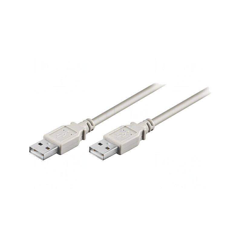 Cablu USB 2.0 A-A 3m Gri 480Mbps | Electronic-mag.ro | Componente Electronice