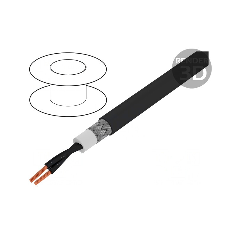 Cablu ecranat BiT 1000 CY FR 2x1mm2 | Electronic-mag.ro | Componente Electronice