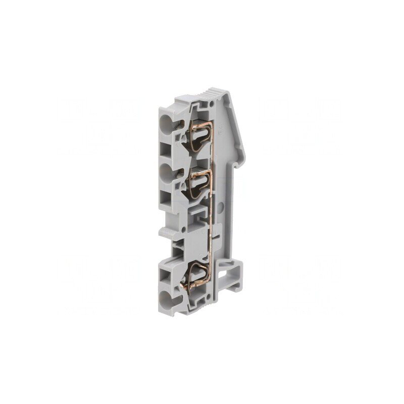 Terminal Îmbinare Șine 0.08-4mm2 1 Pistă 3 Borne Gri | Electronic-mag.ro | Componente Electronice