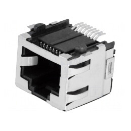 Soclu RJ45 8p8c Ecranat Aurit Cat 5 SMT | Electronic-mag.ro | Componente Electronice