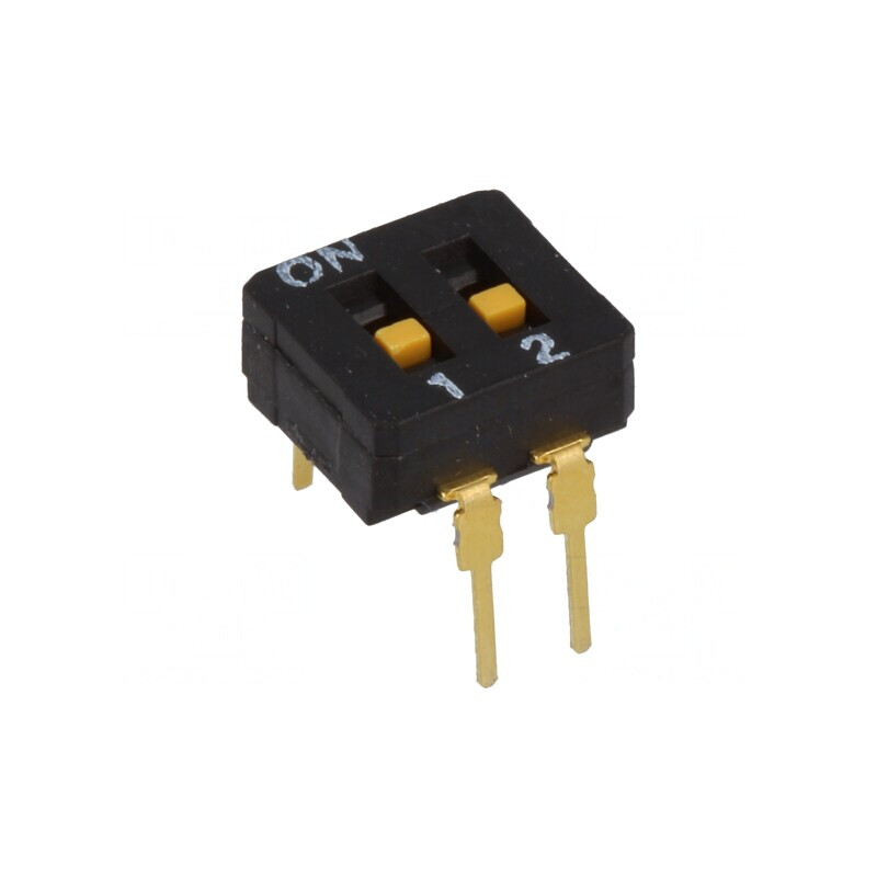 Comutator DIP-SWITCH 2 Secțiuni ON-OFF 30VDC | Electronic-mag.ro | Componente Electronice