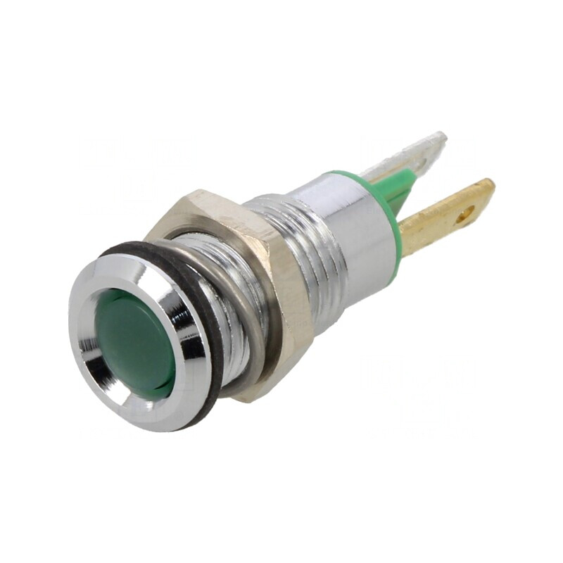 Lampă de control LED verde 2,2V 8mm metal | Electronic-mag.ro | Componente Electronice Lampă de control LED verde 2,2V 8mm metal | Electronic-mag.ro | Componente Electronice
