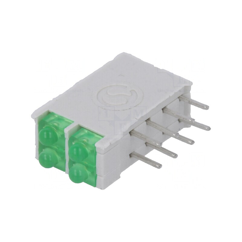 LED Verde 1,8mm 4 Diode 10mA 38° 2,1V 13mcd | Electronic-mag.ro | Componente Electronice LED Verde 1,8mm 4 Diode 10mA 38° 2,1V 13mcd | Electronic-mag.ro | Componente Electronice