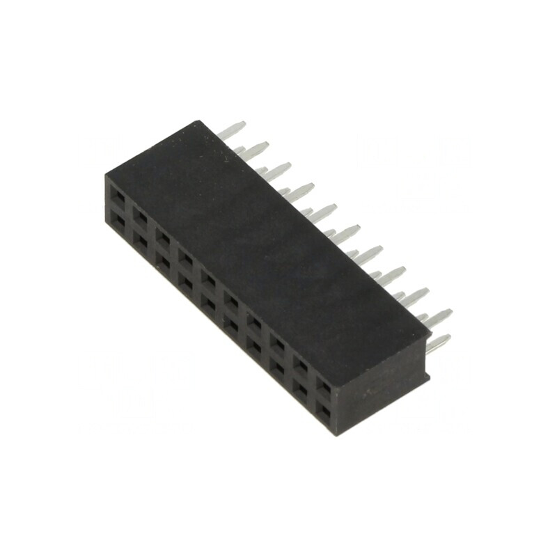 Soclu pini mamă 2,54mm 20 PIN pentru PCB drept | Electronic-mag.ro | Componente Electronice