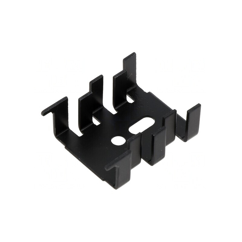 Radiator negru 12,7mm x 25,4mm pentru TO220, TO126, SOT32 | Electronic-mag.ro | Componente Electronice