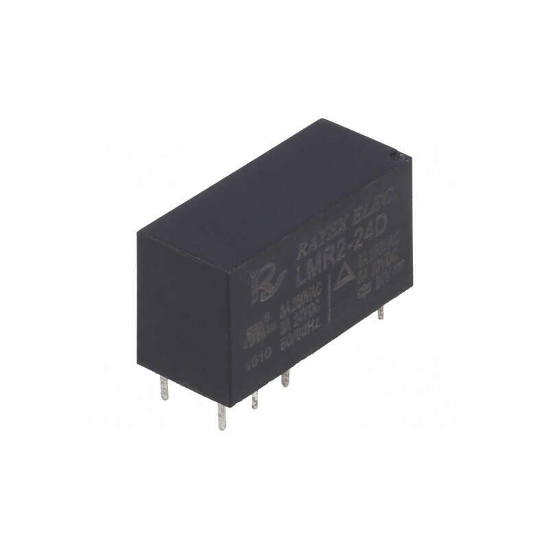 Releu Electromagnetic DPDT 24VDC 5A | Electronic-mag.ro | Componente Electronice