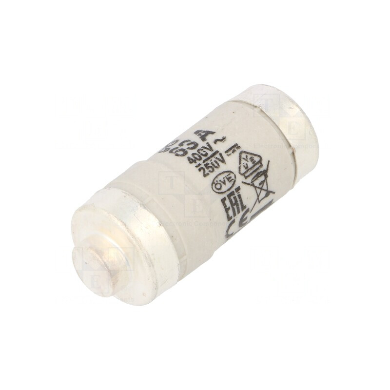 Siguranță ceramică gG 63A 400VAC 250VDC D02 D0 | Electronic-mag.ro | Componente Electronice