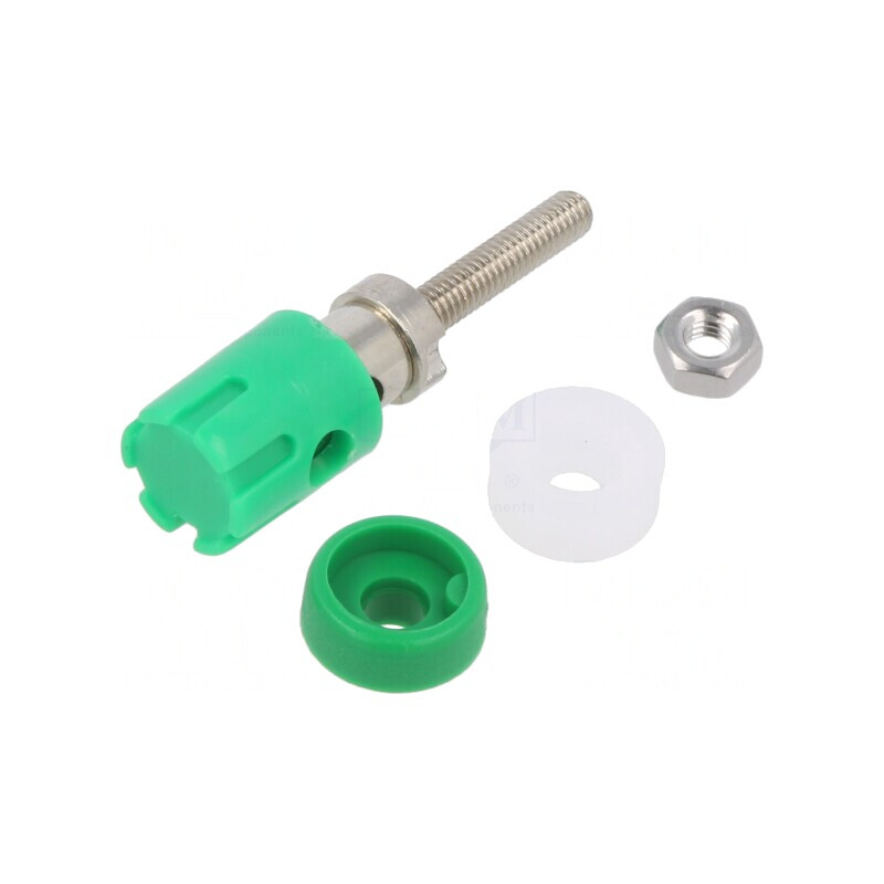 Soclu banană verde 4mm 15A 48VDC pe panou | Electronic-mag.ro | Componente Electronice Soclu banană verde 4mm 15A 48VDC pe panou | Electronic-mag.ro | Componente Electronice