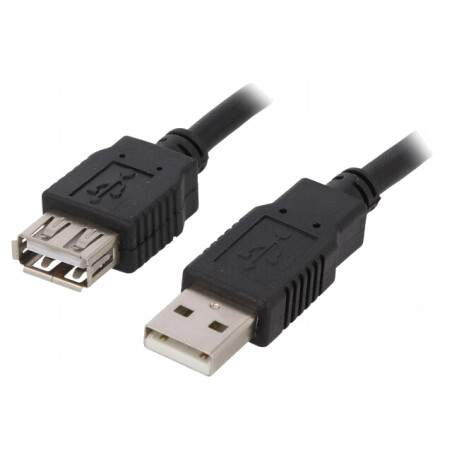 Cablu USB 2.0 A-A 1,8m Negru | Electronic-mag.ro | Componente Electronice