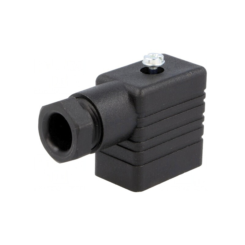 Conector cu Valvă Mufă Format B 10mm Mamă 3-PIN 90° | Electronic-mag.ro | Componente Electronice