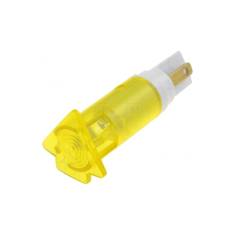 Lampă LED plată 12-14VAC Ø10,2mm policarbonat | Electronic-mag.ro | Componente Electronice