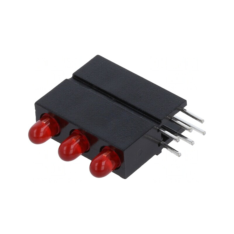 LED Roșu 2,8mm 3 Diode 20mA 60° | Electronic-mag.ro | Componente Electronice