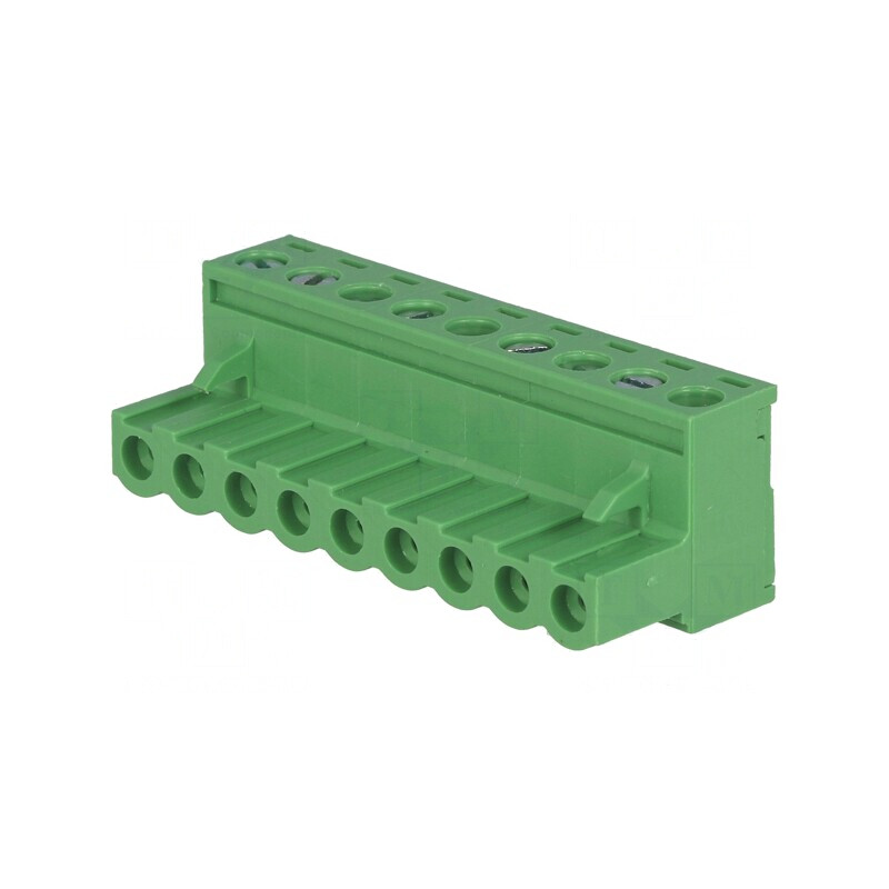 Regletă de conexiuni deconectabilă 5mm 9 piste drept mufă | Electronic-mag.ro | Componente Electronice