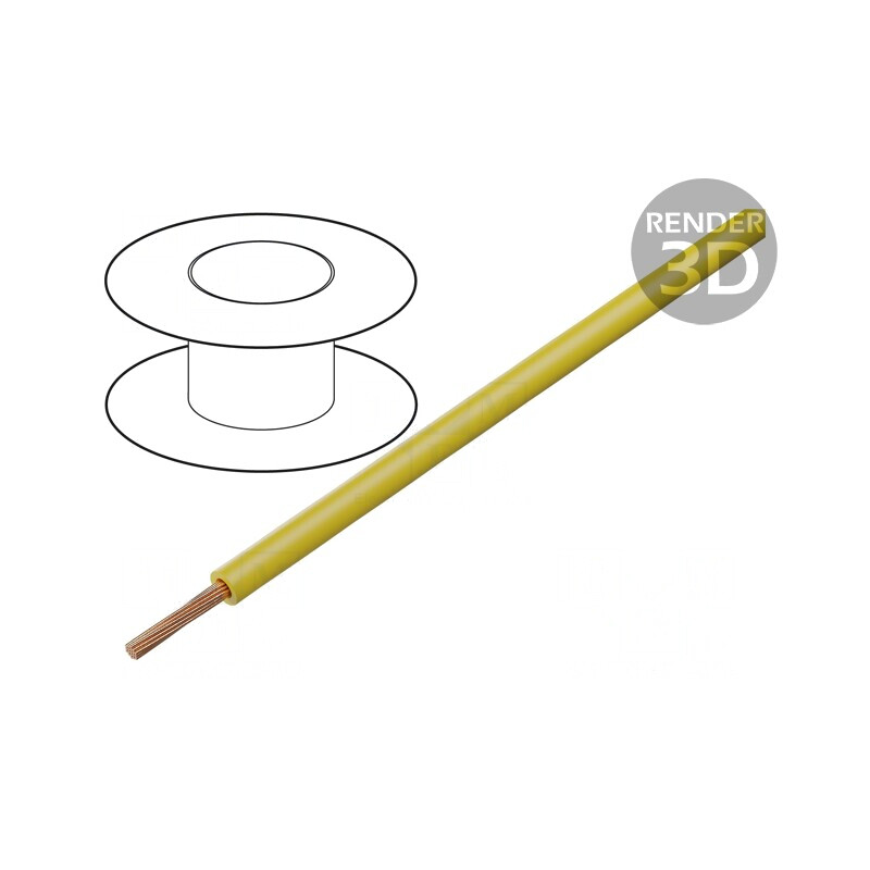 Cablu FlexiPlast-E 1x1mm2 Cu Galben 750V 19A | Electronic-mag.ro | Componente Electronice