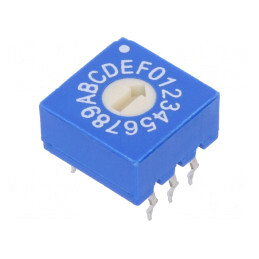 Întrerupător Codificare HEX/BCD Poz 16 THT | Electronic-mag.ro | Componente Electronice