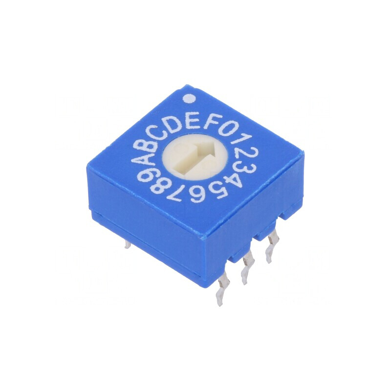 Întrerupător Codificare HEX/BCD Poz 16 THT | Electronic-mag.ro | Componente Electronice