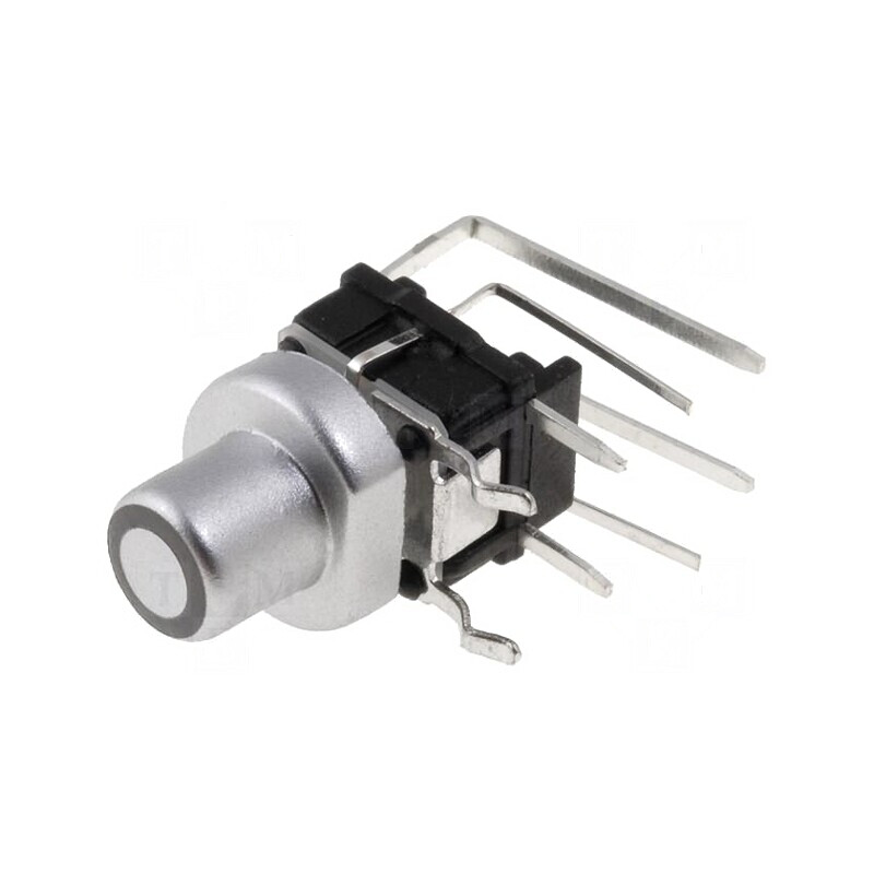 Comutator tastatură SPST-NO 0,05A 12VDC cu LED argintie | Electronic-mag.ro | Componente Electronice